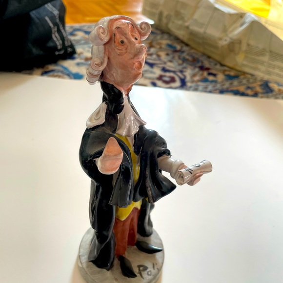 3 pieces lawyer Rare SCAT CERAMICA Figurine Poli Cesare -lawyer desk decoration - Picture 5 of 12